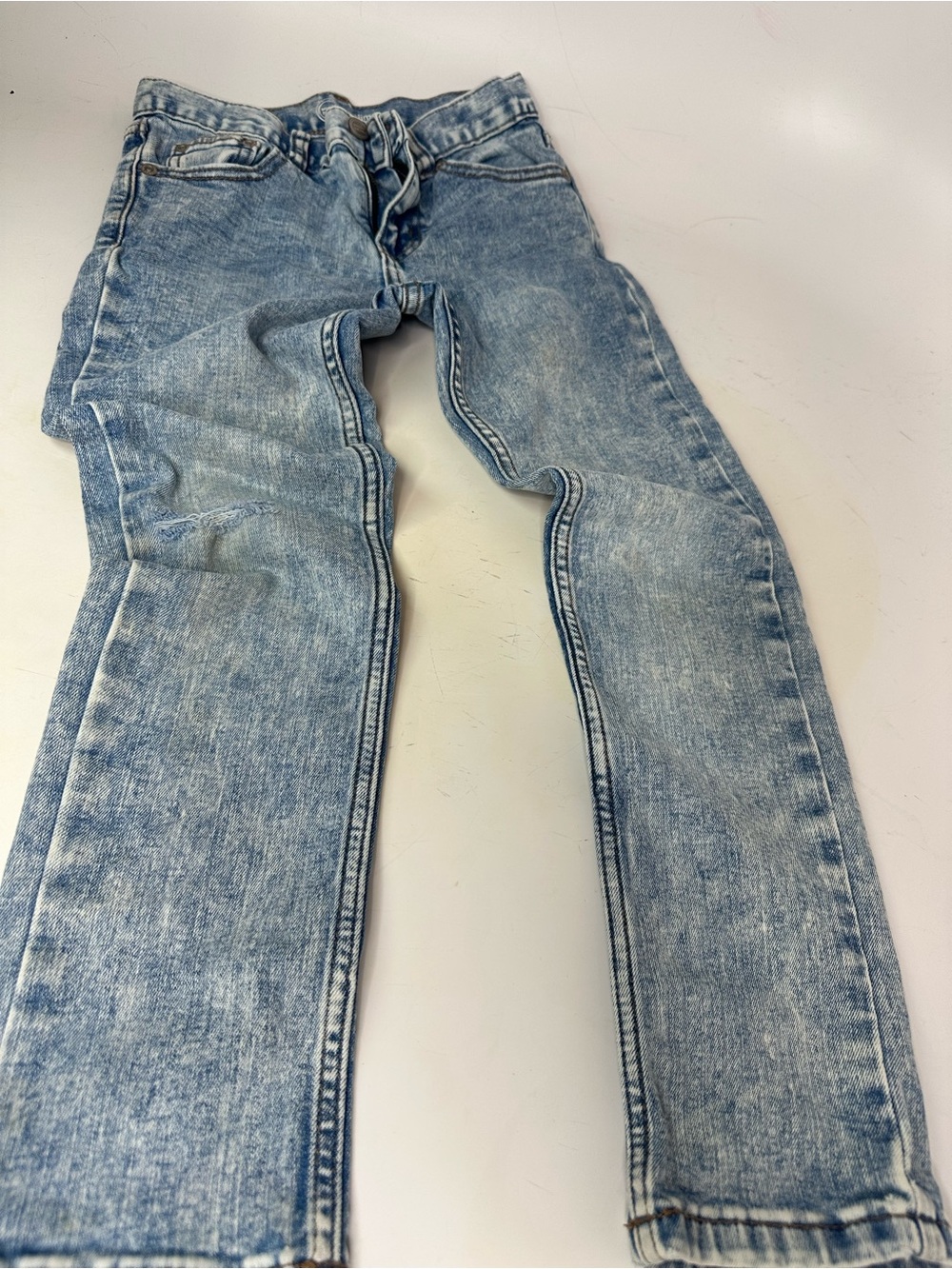 Boys Light Wash Blue Jeans